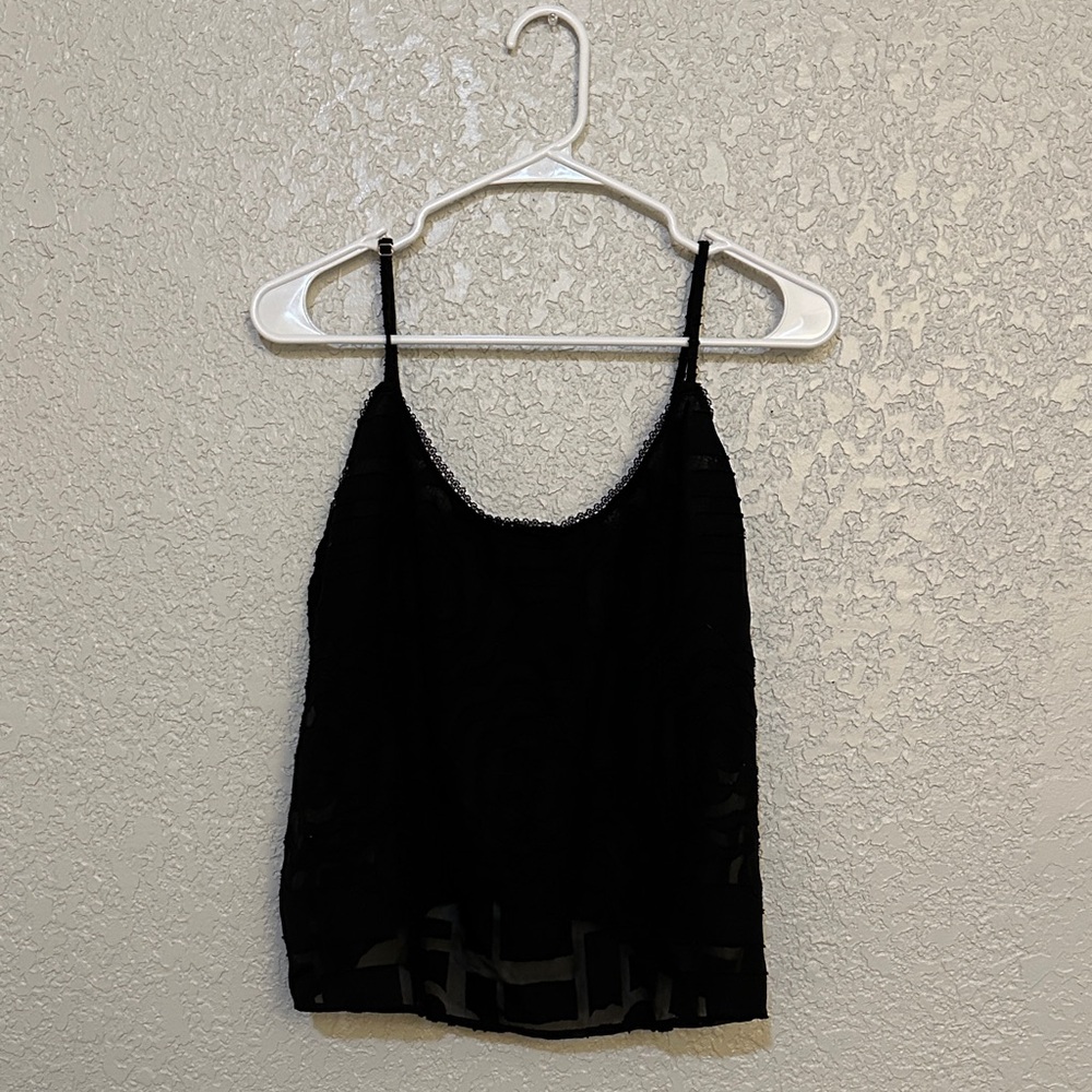 Elegant Black Lace Women's Top